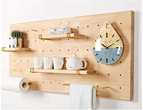 HSWD Reloj de Pared Creativo 8", Reloj de Madera de Gota de Agua con Superficie de Vidrio, Reloj de Pared Decorativo pequeño de la casa de Moda, Blanco, números