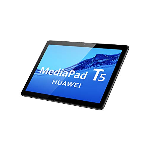 HUAWEI MediaPad T5 - Tablet de 10.1" FullHD IPS (WiFi, Procesador Octa-Core Kirin 659, 2GB de RAM, 16GB de Memoria Interna), SATA, Android 8.0, Color Negro