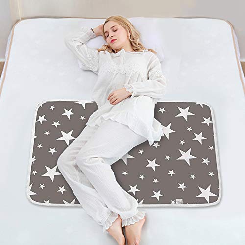 HyAdierTech Almohadilla De Cuna Impermeable para Bebé, Cambiadores De Pañales y Ropa Impermeables Acolchado Bebe, Plegables, Portatil, Colchón Bebé Lavables Cama Para Bebés