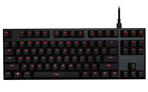 HyperX HX-KB4RD1-US Alloy FPS Pro - Teclado mecánico de Gaming, Cherry MX Red (US layout)