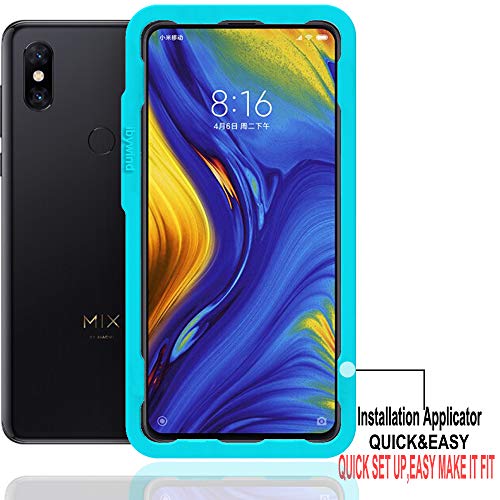 Ibywind Xiaomi Mi Mix 3 Protector de Pantalla [2 Piezas]-3D Cobertura Total de Cristal Templado Protectores de Pantalla con Kit de aplicación fácil Instalar para Xiaomi Mi Mix 3