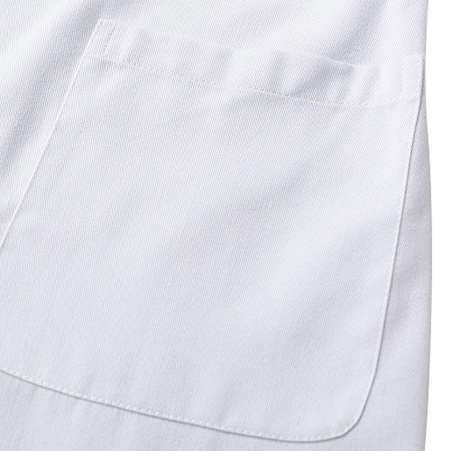 Icertag Bata de Laboratorio, médico Abrigo Abrigo de Mujer, Abrigo Blanco para Damas, Adecuado para Estudiantes de la Escuela Laboratorio de Ciencia Enfermera Cosplay Vestido de algodón (Small)