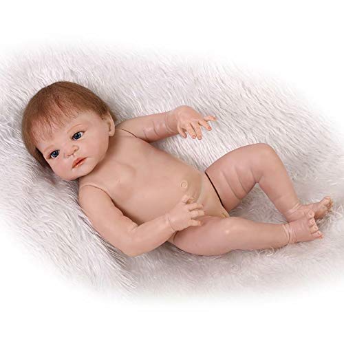 iCradle Reborn Baby Dolls 18 Pulgadas 45cm Muñecas Reborn Cuerpo Entero Silicona Realista Suave de Vinilo Lifelike Chica Bebé Reborn Niña Nacido Regalo de Juguete (Pink Headband)