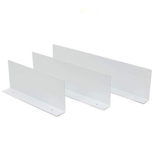 Ihomepark Estanteria Pared - Baldas Estanterias Pared Cubos Juego, Estanterias de Pared Madera para Libros CDs en Hierro Metal, Estantes Flotantes de Pared Decoración Creatividad 3 Pack Blanco