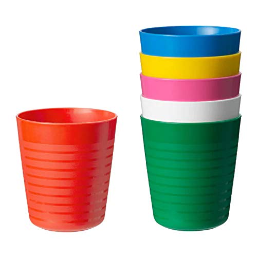 Ikea - Cubertería Kalas de plástico para niños, juego de 36 piezas, 6 cuchillos, 6 tenedores, 6 cucharas, 6 cuencos, 6 platos y 6 tazas