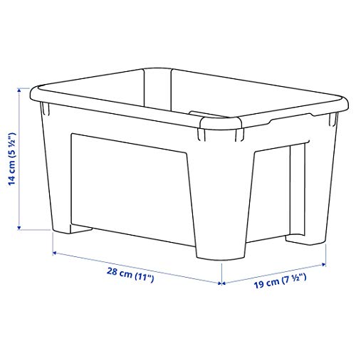 IKEA SAMLA - Caja, transparente