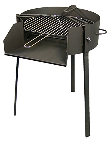 Imex El Zorro 71582 Barbacoa redonda con soporte para paella, diámetro 60 x 75 cm