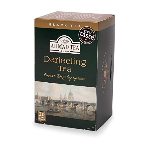 Inglés Teas, "Té Darjeeling" - Etiquetado y papel de aluminio cocido envueltos