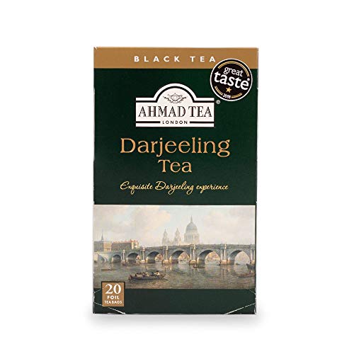 Inglés Teas, "Té Darjeeling" - Etiquetado y papel de aluminio cocido envueltos