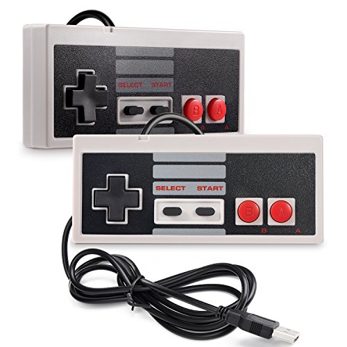 iNNEXT 2X USB NES/FC para Mando de Juegos para PC Mac Windows Raspberry Pi/RetroPie NES Emulator