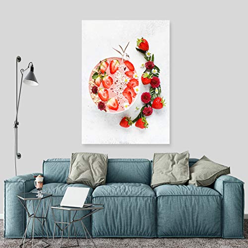 INNOGLEN Smoothie Fruit Bowl Fresas A0 A1 A2 A3 A4 Poster de Fotos Satinado a1085h