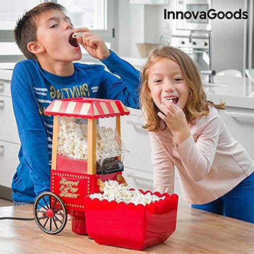 InnovaGoods IG114772 Palomitera, 1200 W, Rojo