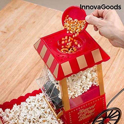 InnovaGoods IG114772 Palomitera, 1200 W, Rojo