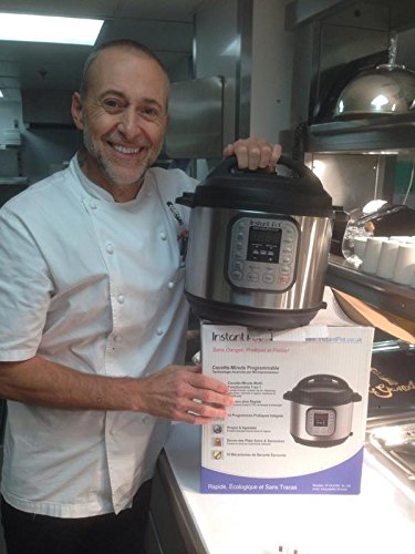 Instant Pot IP - DUO60, Olla de presión programable 7 en 1, 5.7L / 1000W 220V, tecnología de tercera generación, bol de cocina y exterior en acero inoxidable - versión inglesa