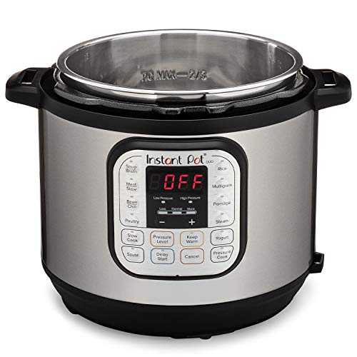 Instant Pot Olla eléctrica, recipiente de acero inoxidable, olla eléctrica a presión 6 L metalizado