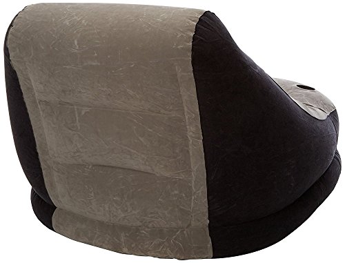 Intex 68564NP - Sillón+reposapiés hinchables 99 x 130 x 76 64 x 28 cm, gris