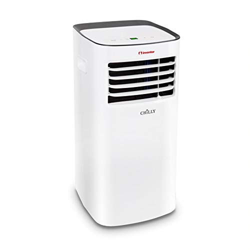 Inventor Chilly, Aire Acondicionado Portátil R290, 3 modos en 1 (Refrigeración, Deshumidificación, Ventilación), 2270 frigorías - 9000BTU/h, Mando a Distancia - 2 años de garantía