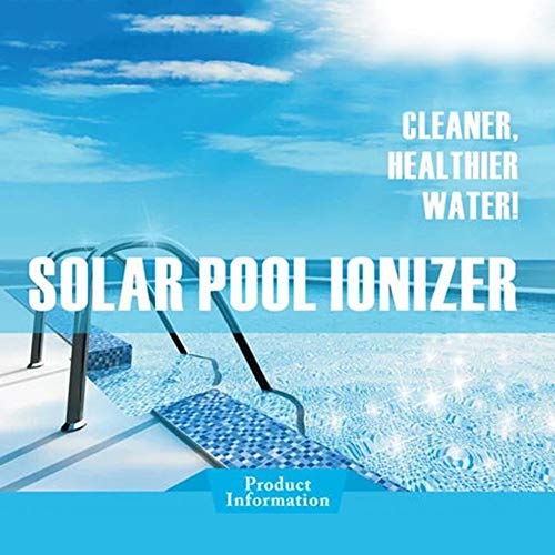 Ionizador Solar para Piscinas, Cobre, Plata, Iones de Agua, SPA de Limpieza, ionizador Solar para Piscinas, purificador de Agua para el Tratamiento de Piscinas y Agua Potable