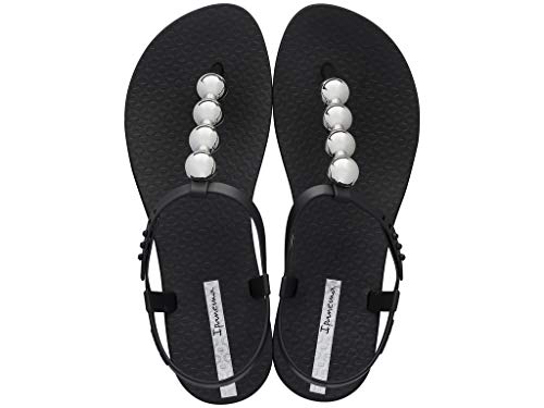 Ipanema Negro Onix, Sandalias Planas para Mujer, Class Glam II Fem, IP 26207