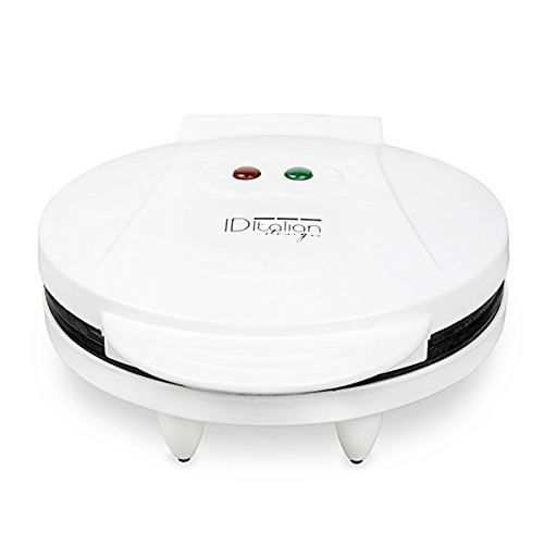 Italian Design IDECUSWEET02 GOFRERA SWEET HEARTS WAFFLE MAKER, 850w-IDECUSWEET02, Blanco