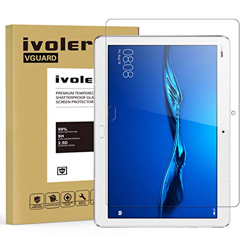 ivoler Protector de Pantalla para Huawei MediaPad M3 Lite 10, Cristal Vidrio Templado Premium