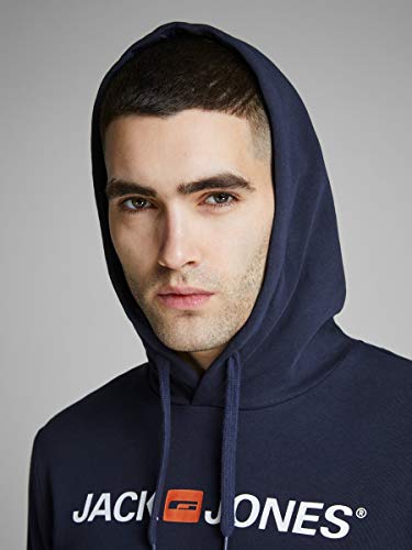 Jack & Jones Jjecorp Logo Sweat Hood Noos Capucha, Azul (Navy Blazer Detail: Reg Fit), XX-Large para Hombre