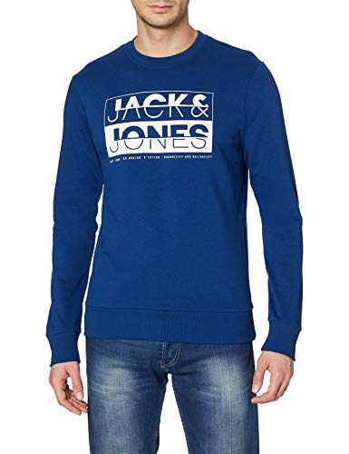 Jack & Jones Sweatshirt Sudadera, Peonía Azul Marino, XL para Hombre