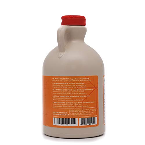 Jarabe de arce Grado A (Amber, Rich taste) - 1 litro (1,35 Kg) - Miel de arce - Sirope de Arce - Original maple syrup