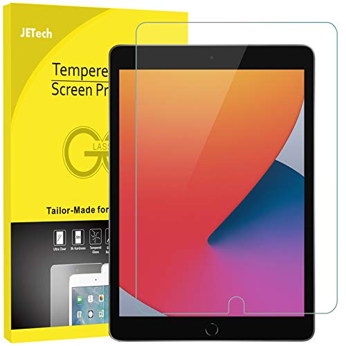 JETech Protector de Pantalla Compatible con iPad 8 / 7 (10,2 Pulgadas, 2020/2019 Modelo, 7ª / 8ª Generación), Vidrio Templado