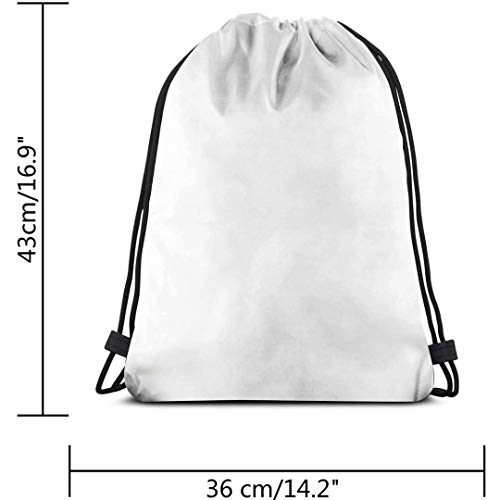 Jhonangel Regaliz Mochila clásica con cordón Bolsa de Baile de Moda Bolsa de Senderismo Mochila Ligera con cordón 36 x 43 cm / 14,2 x 16,9 Pulgadas