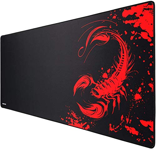 JIALONG Grande Alfombrilla de Ratón Ordenador XXL (900x400x3mm) Speed Gaming Mouse Pad con Superficie de Tela Suave, precisión y Velocidad mejoradas, diseñada para Videojuegos Gamers