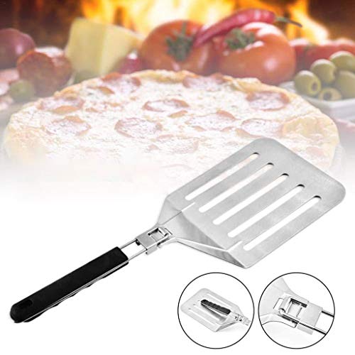 JICCH Pala de Pizza Pala de Pizza - Paleta de Horno Plegable Espátula para Pizzas Superficie Grande de Acero Inoxidable para hornos y Parrilla