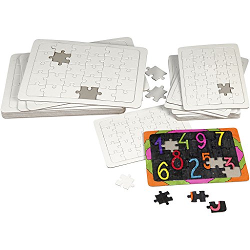 Jigsaw - Puzle, tamaño A4, 21 x 30 cm, color blanco, 1 unidad