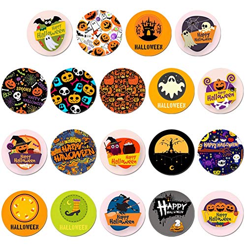 JinanshiCathy Oliver Halloween insignia de dibujos animados día festivo, conjunto completo de 19, adecuado para niños y niñas adultos