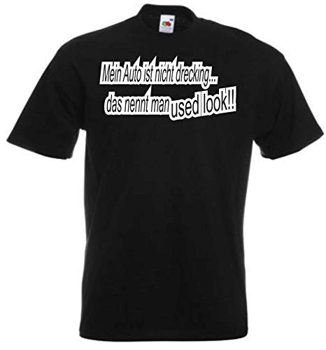 JINTORA Camiseta T-Shirt - Hombre Negro - Talla XL - mi Auto no está Sucio - JDM/Die Cut - para Fiesta Carnaval Carnaval Laboral Deportes