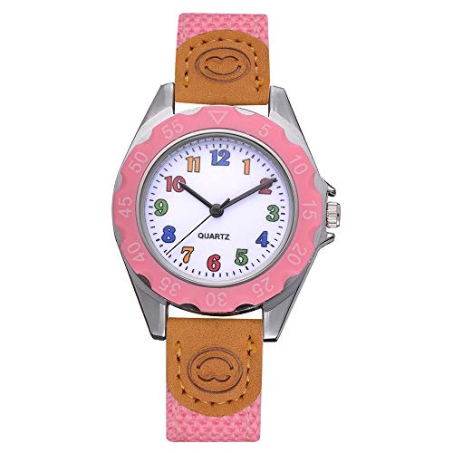 jiushixw Niños Niñas Moda Colorida Correa Número árabe Deporte Relojes de Pulsera de Cuarzo Relogio Masculino Dropshipping HK & 50