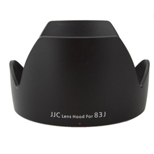 JJC LH-83J profesional de repuesto parasol de objetivo EW-83J para Canon EF-S 17 – 55 mm 2,8 Is Usm lente negro