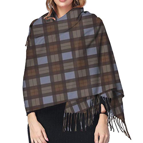 JJsister Bufandas de Mujer, Outlander Inspired Tartan Plaid Women Soft Cashmere Scarf Large Pashminas Bufanda Chales Shawl 77"x 27"