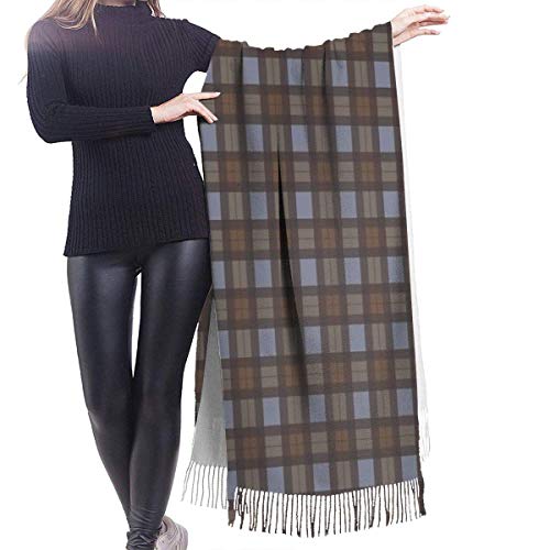 JJsister Bufandas de Mujer, Outlander Inspired Tartan Plaid Women Soft Cashmere Scarf Large Pashminas Bufanda Chales Shawl 77"x 27"