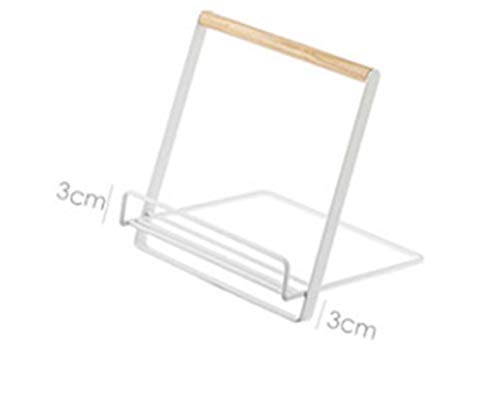 jjyy Soporte De Estante para Escritorio De iPad De Hierro Forjado Estante De Revista De Piso Simple Estante De Exhibición De Libro De Trípode De Madera