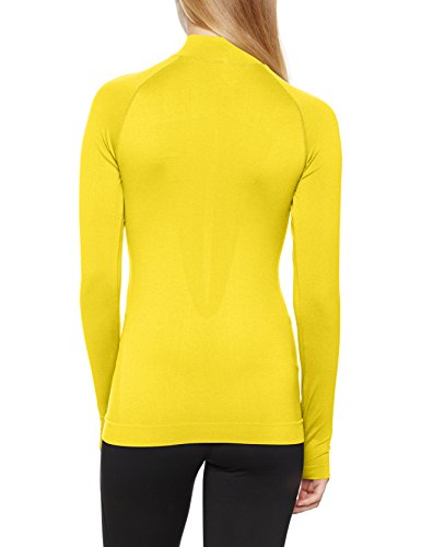 Joma Brama Classic Camiseta Térmica de Manga Larga, Unisex adulto, Amarillo, S/M