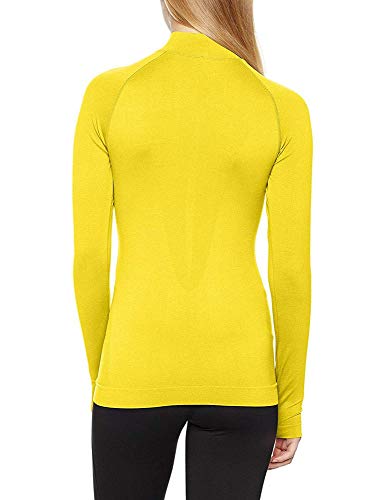 Joma Brama Classic Camiseta Térmica de Manga Larga, Unisex adulto, Amarillo, S/M