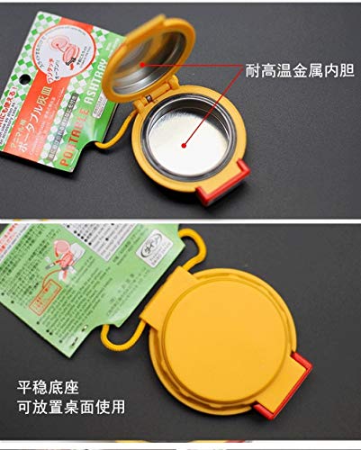Jonjump cenicero portátil japonés sellado al aire libre cenicero portátil con cubierta bolsillo bandeja de cenizas bolsillo cenicero Accesorios para fumar