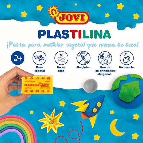 Jovi Pack de 10 plastilinas, colores, 500 Gramos (70/10S)