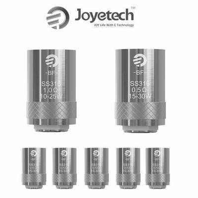 Joyetech Resistência 1.0 ohm (10-25W) CUBIS BF SS316 BF-SS316 Resistencia Cubis Coil Resistance Head para Atomizador Cubis - Sin Tabaco - Sin Nicotina