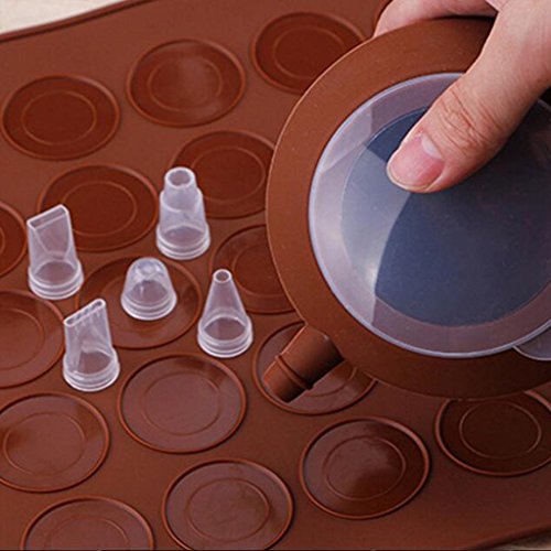 joyMerit Bolígrafo para Decorar Pasteles De Macarrones con 5 Boquillas Set Muffin Pastry Decor