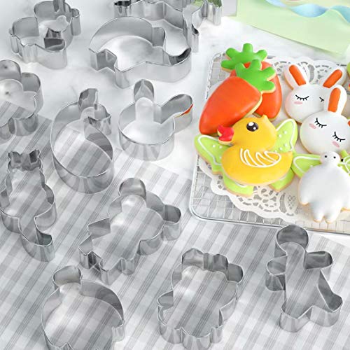 Joyoldelf 30 Moldes para Galletas Moldes Galletas Acero Inoxidable para Pastel, Cookie, Fondant