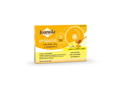 Juanola Propolis Miel Vitamina C, 24 Pastillas de Goma