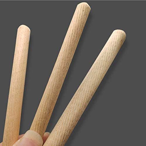 Juego de 120 clavijas de madera surtidos M6 M8 M10 de madera redonda para muebles de madera, carpintería acanalada, para muebles de cama, cajones y manualidades