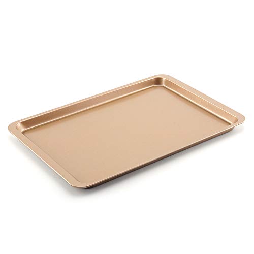 Juego de 2 Bandejas para Horno Antiadherentes de Acero al Carbono Bandejas Cocina para Asar Galletas Repostería Apto para Lavavajillas 37 x 25cm